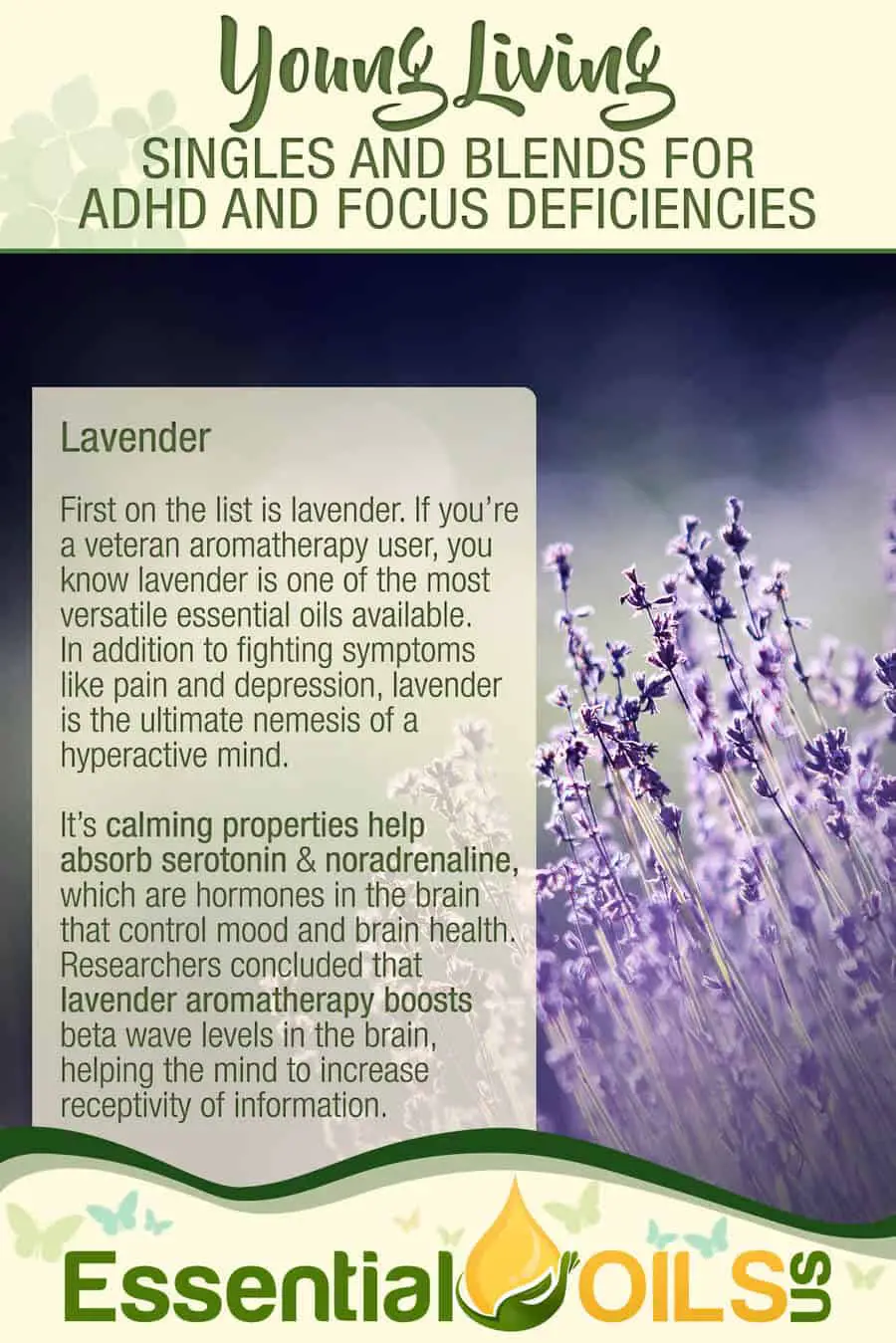 Young Living Essential Oils For ADHD Symptoms - Lavender