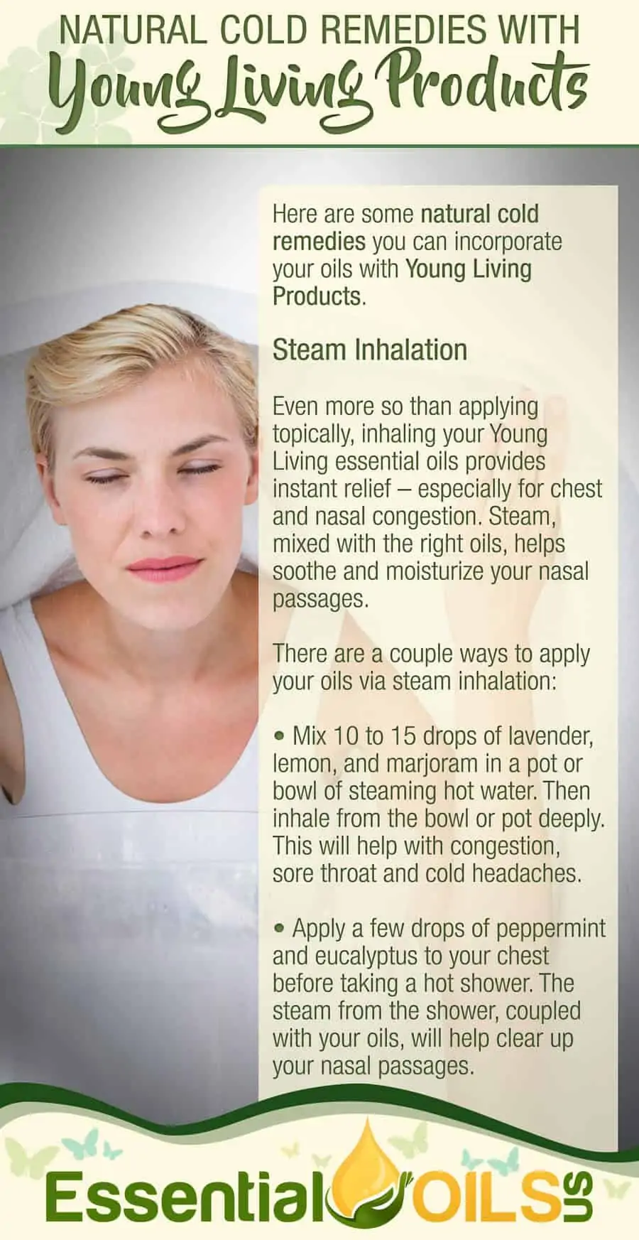Natural Cold Remedies With Young Living - Steam Inhalation